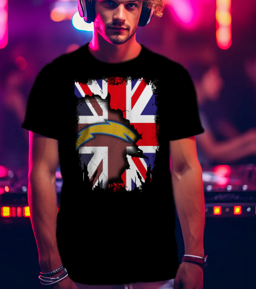 Together United Kingdom Flag With Chargers T-Shirt