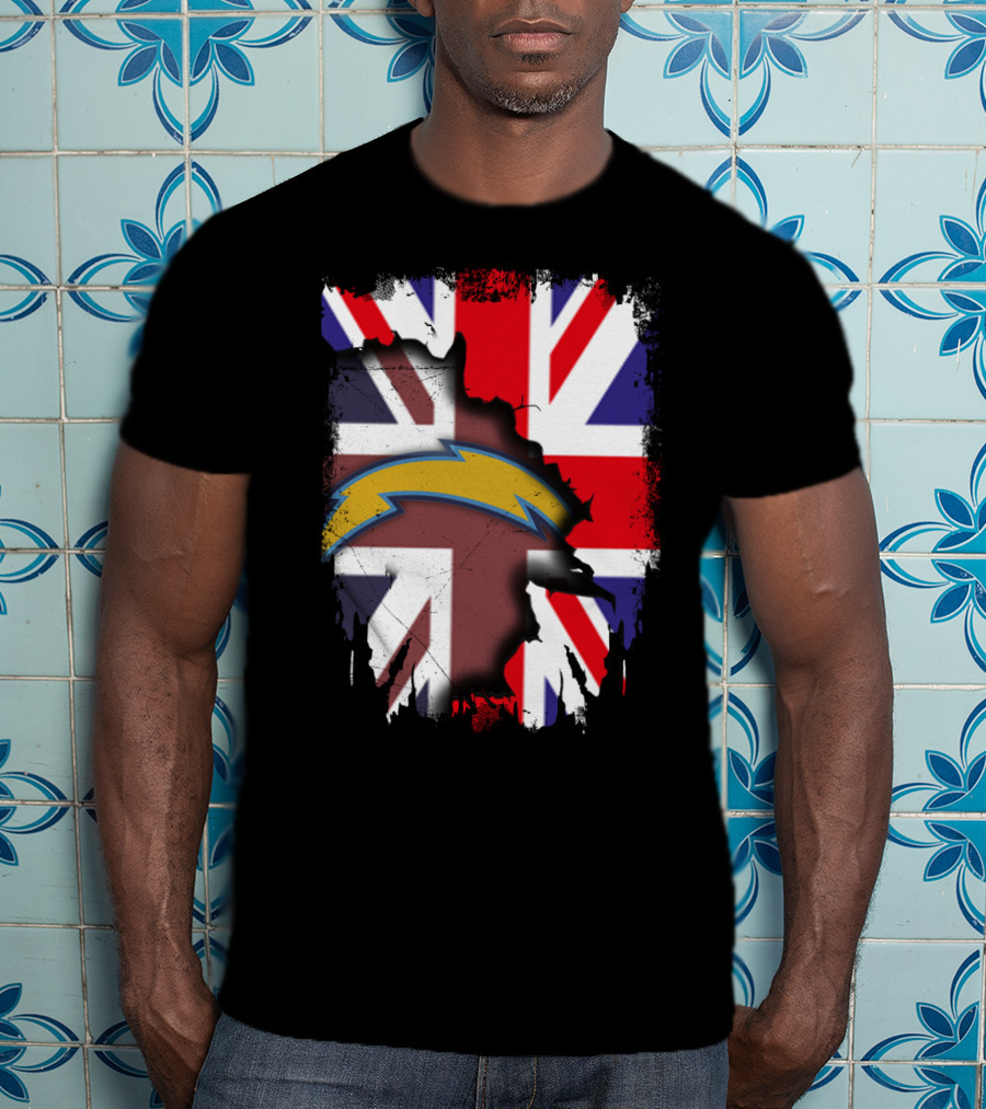 Together United Kingdom Flag With Chargers T-Shirt