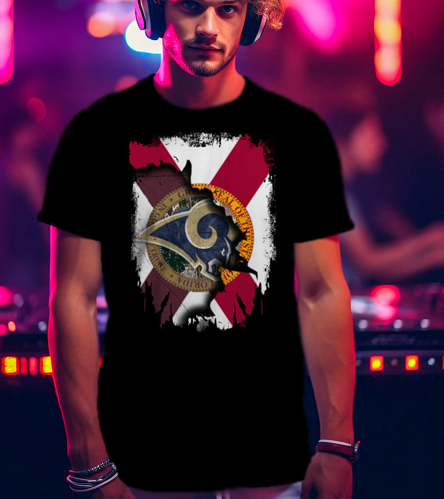 Rams Florida State Flag Together T-Shirt