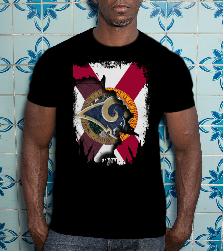 Rams Florida State Flag Together T-Shirt