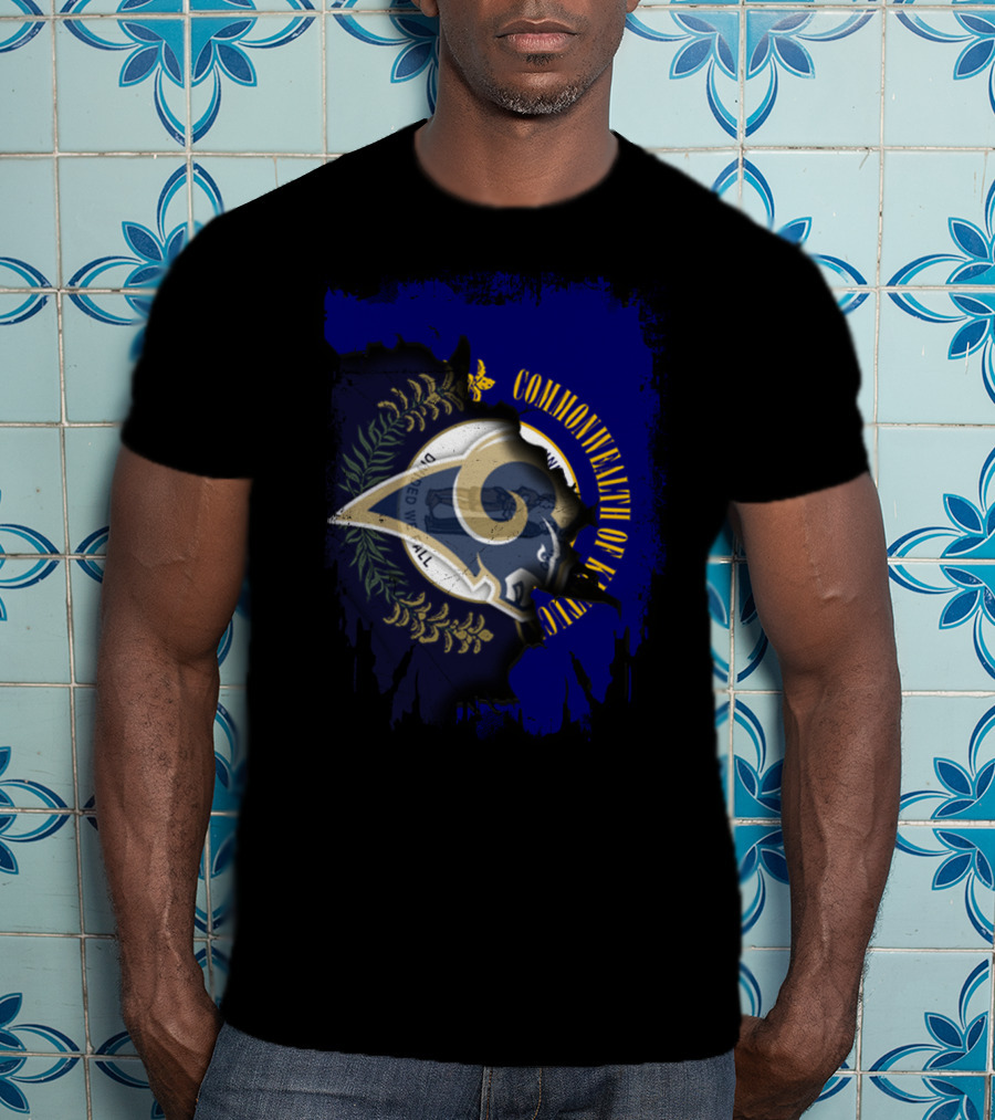 Commonwealth Of Kentucky Rams United Emblem T-Shirt