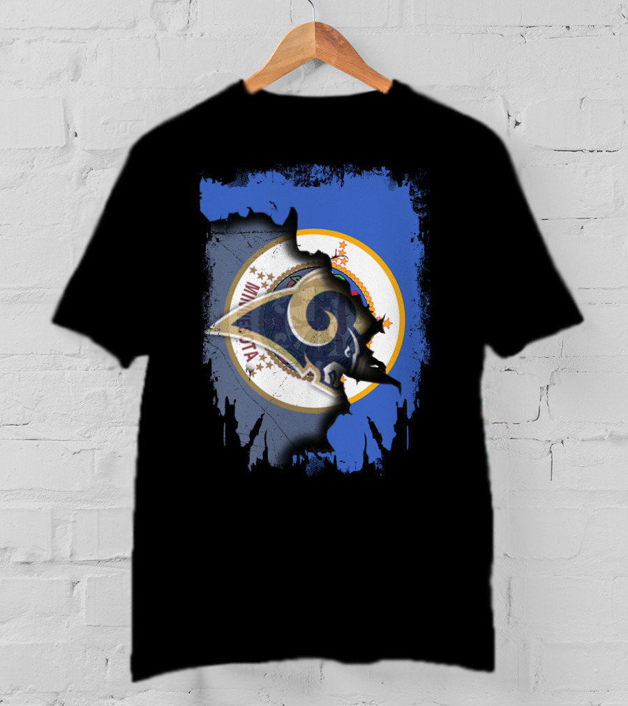 Together Minnesota Rams With State Seal Emblem T-Shirt