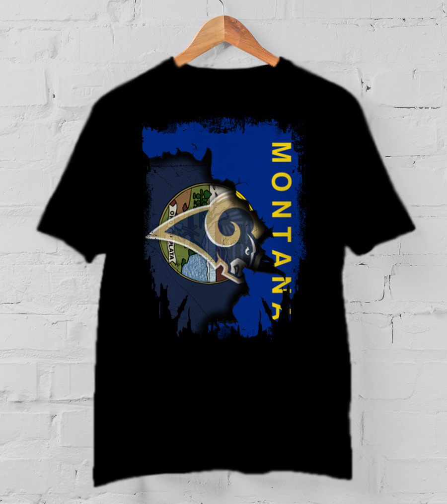 Montana Rams Emblem With State Seal T-Shirt