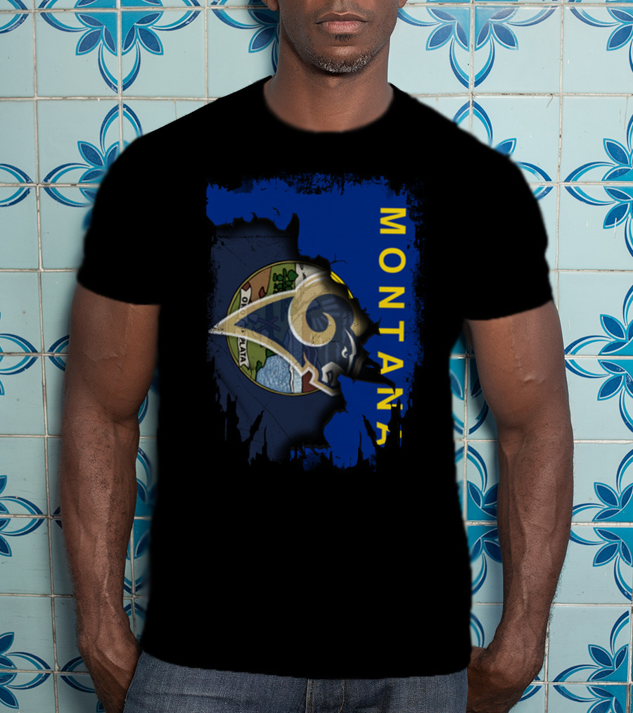 Montana Rams Emblem With State Seal T-Shirt