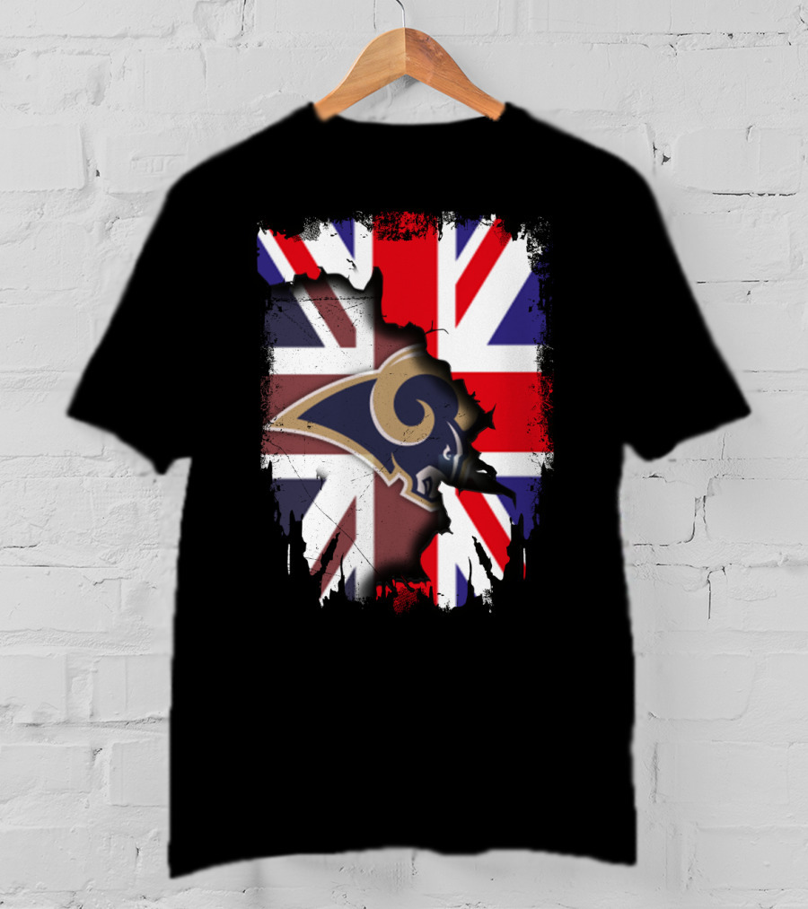 Together United Kingdom Los Angeles Rams Union Flag Fusion T-Shirt