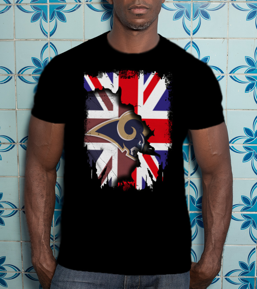 Together United Kingdom Los Angeles Rams Union Flag Fusion T-Shirt