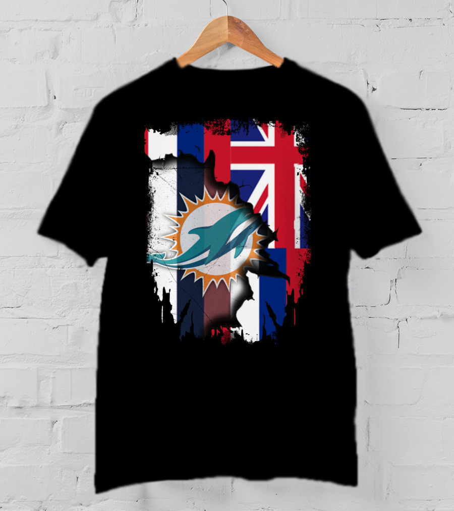 Hawaii Dolphins United Flag Fusion T-Shirt
