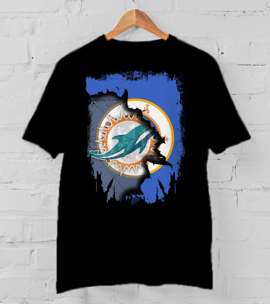 Minnesota Dolphins Torn Flag T-Shirt