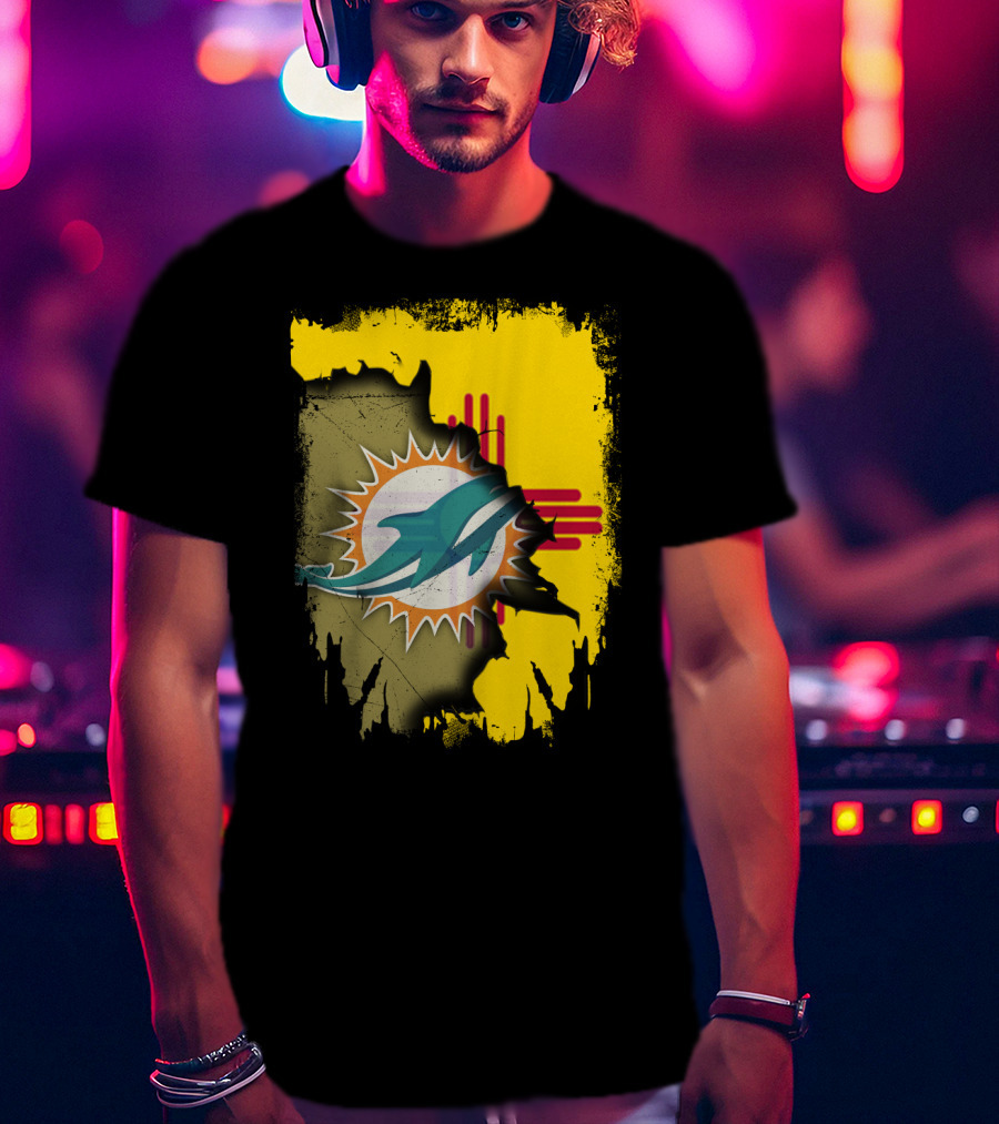 Together New Mexico Dolphins Miami Football Zia T-Shirt