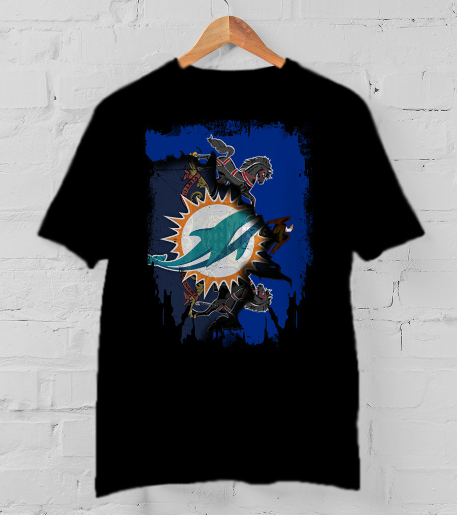Pennsylvania Together With Dolphins And House Stark Direwolves T-Shirt