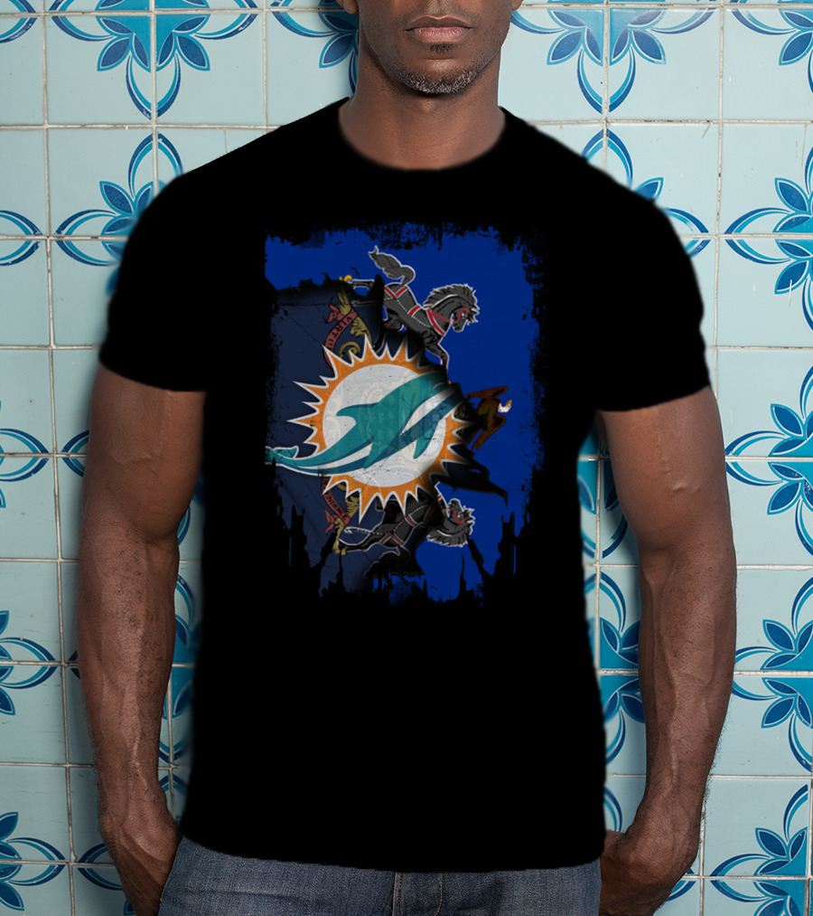 Pennsylvania Together With Dolphins And House Stark Direwolves T-Shirt