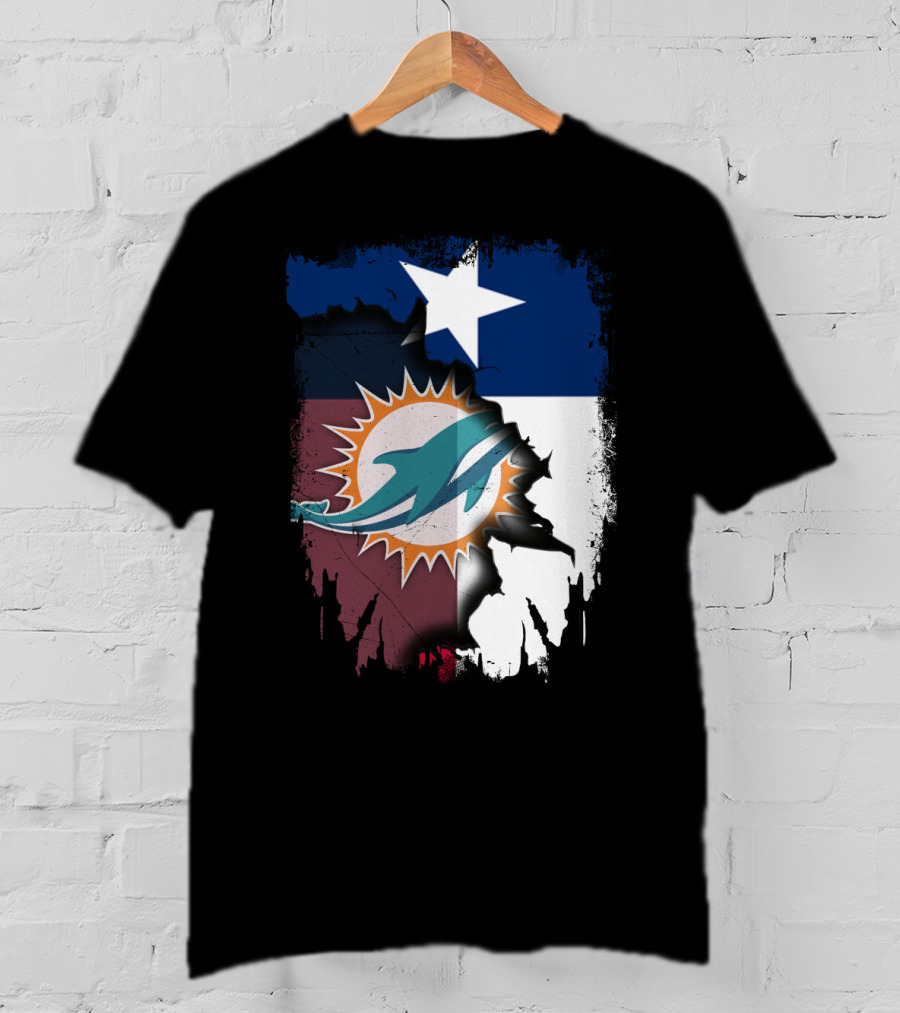 Texas Miami Dolphins Fusion T-Shirt