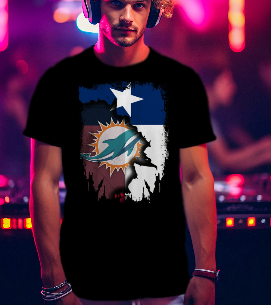 Texas Miami Dolphins Fusion T-Shirt