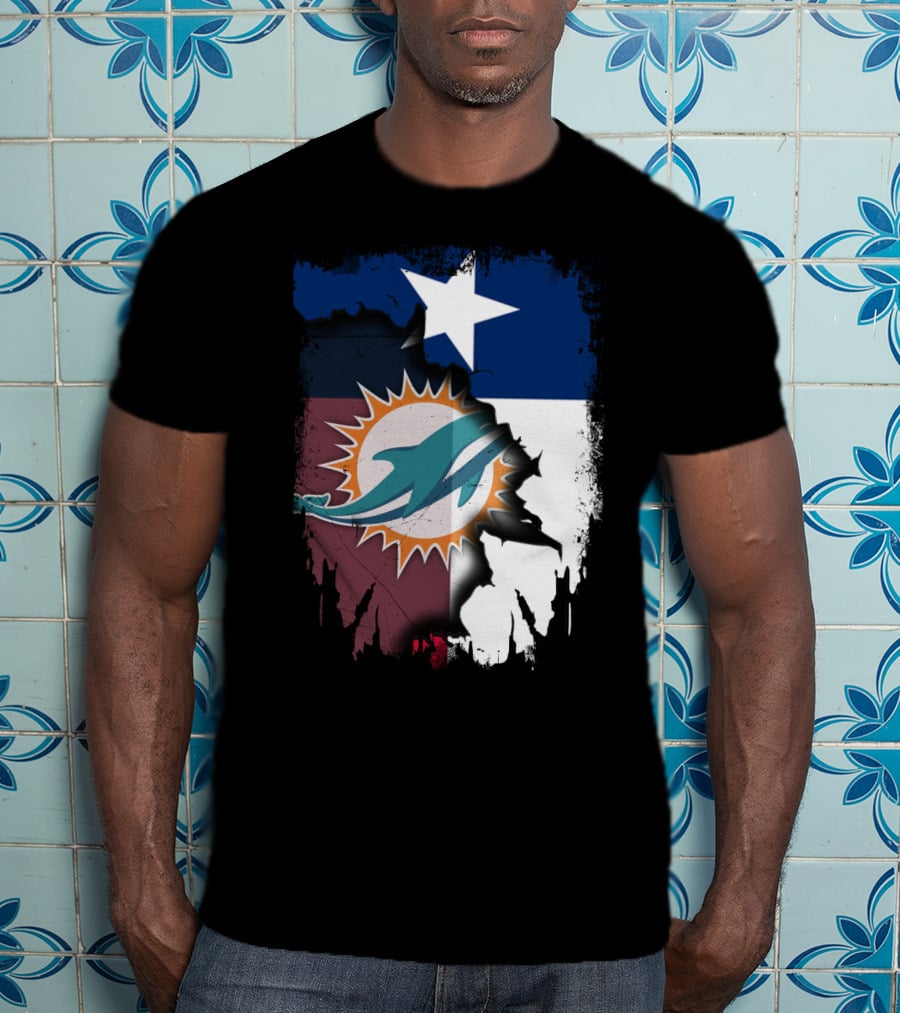 Texas Miami Dolphins Fusion T-Shirt