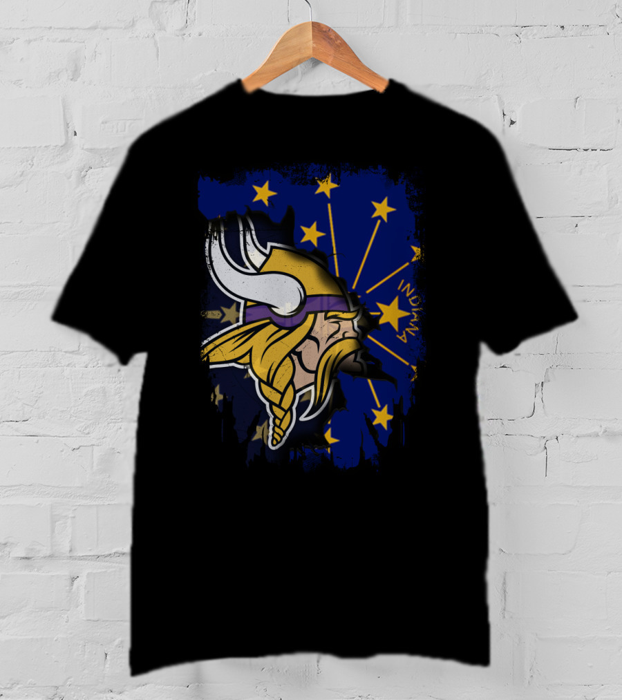Indiana Together With Vikings Stars T-Shirt