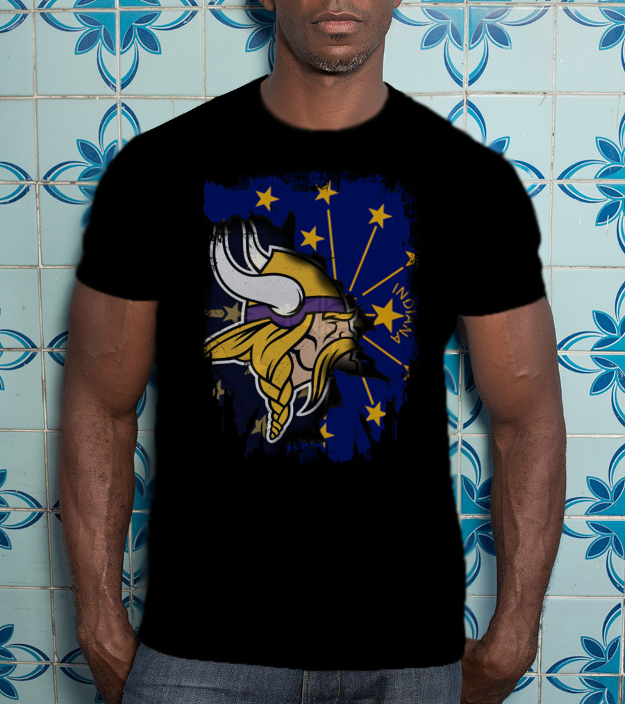 Indiana Together With Vikings Stars T-Shirt