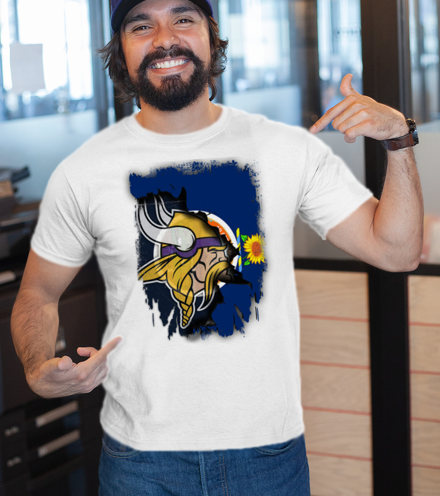 Kansas Sunflower Viking T-Shirt
