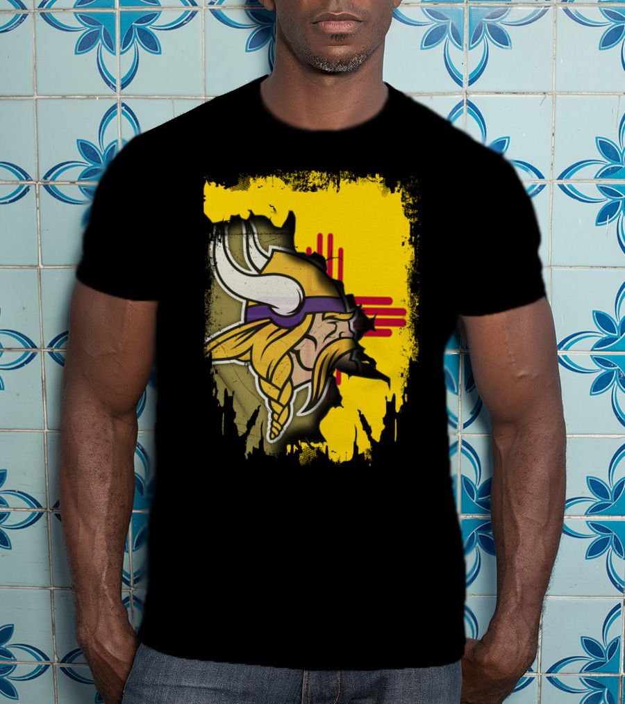 New Mexico With Vikings And Zia T-Shirt