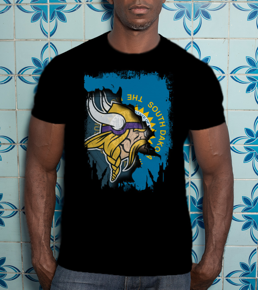 South Dakota Pride With Minnesota Vikings T-Shirt