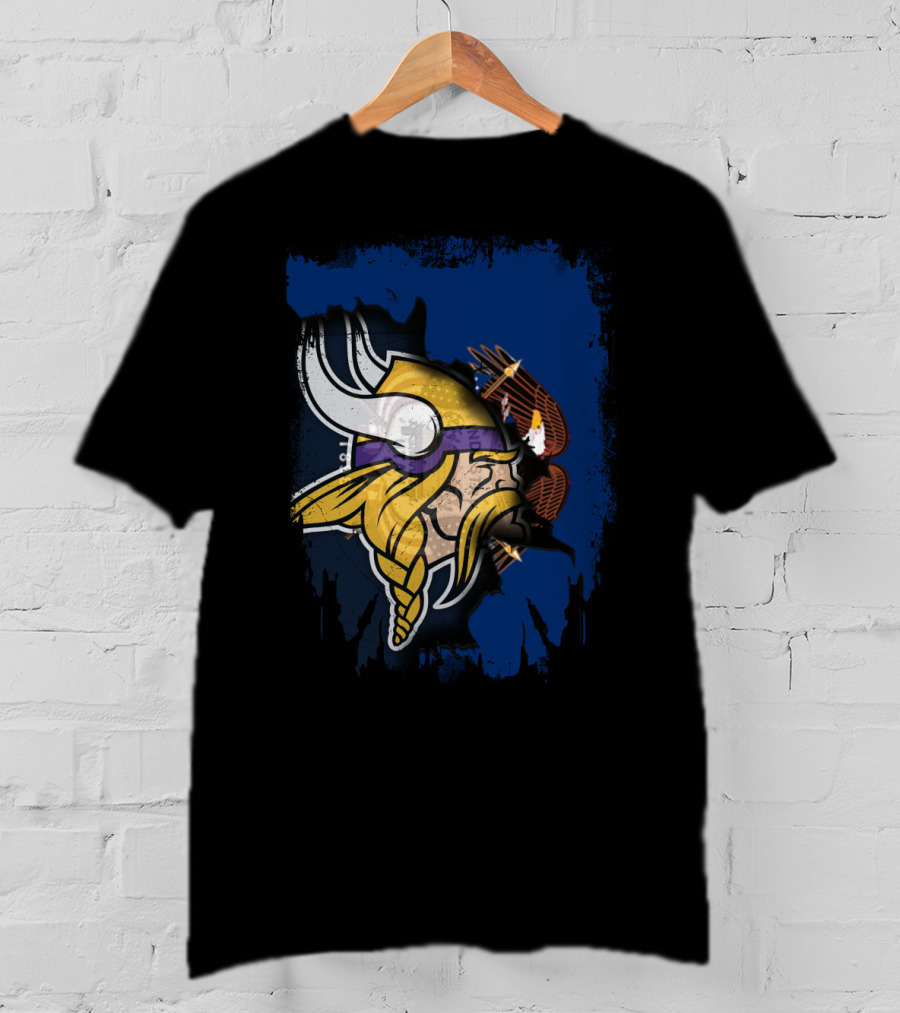 Utah United With Vikings And Eagles T-Shirt
