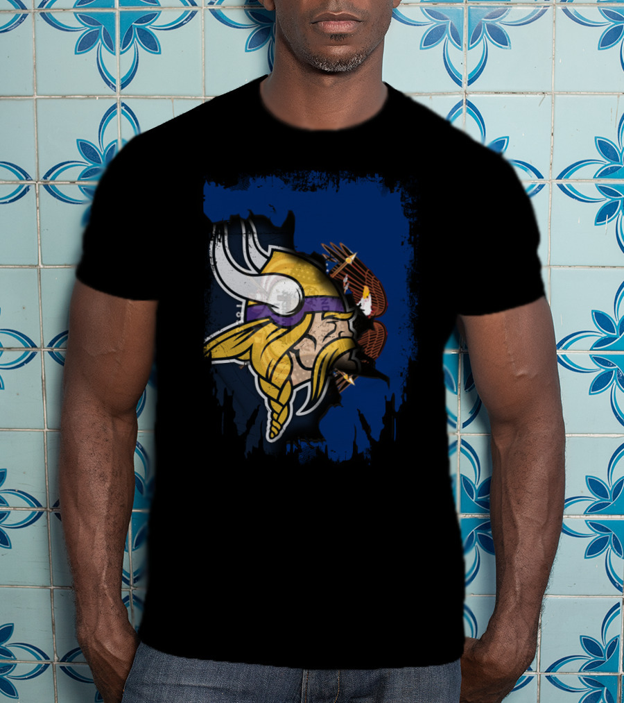 Utah United With Vikings And Eagles T-Shirt