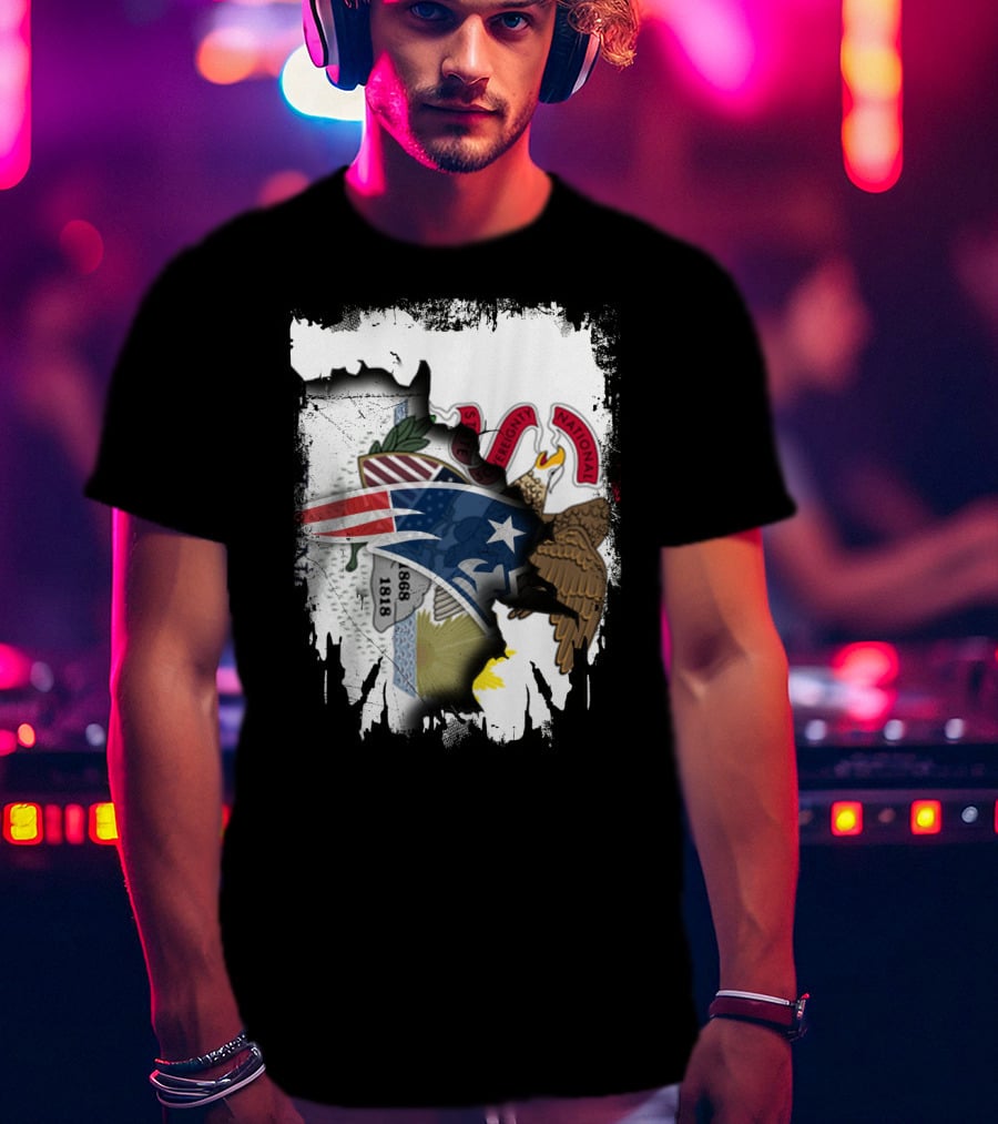 Together Illinois With Patriots Logo And State Seal Blend T-Shirt