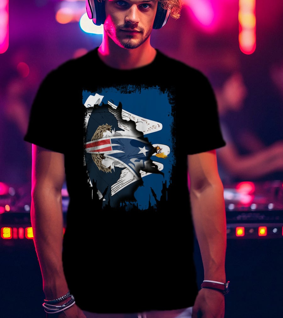 Together Louisiana With Patriots Eagle Fusion T-Shirt