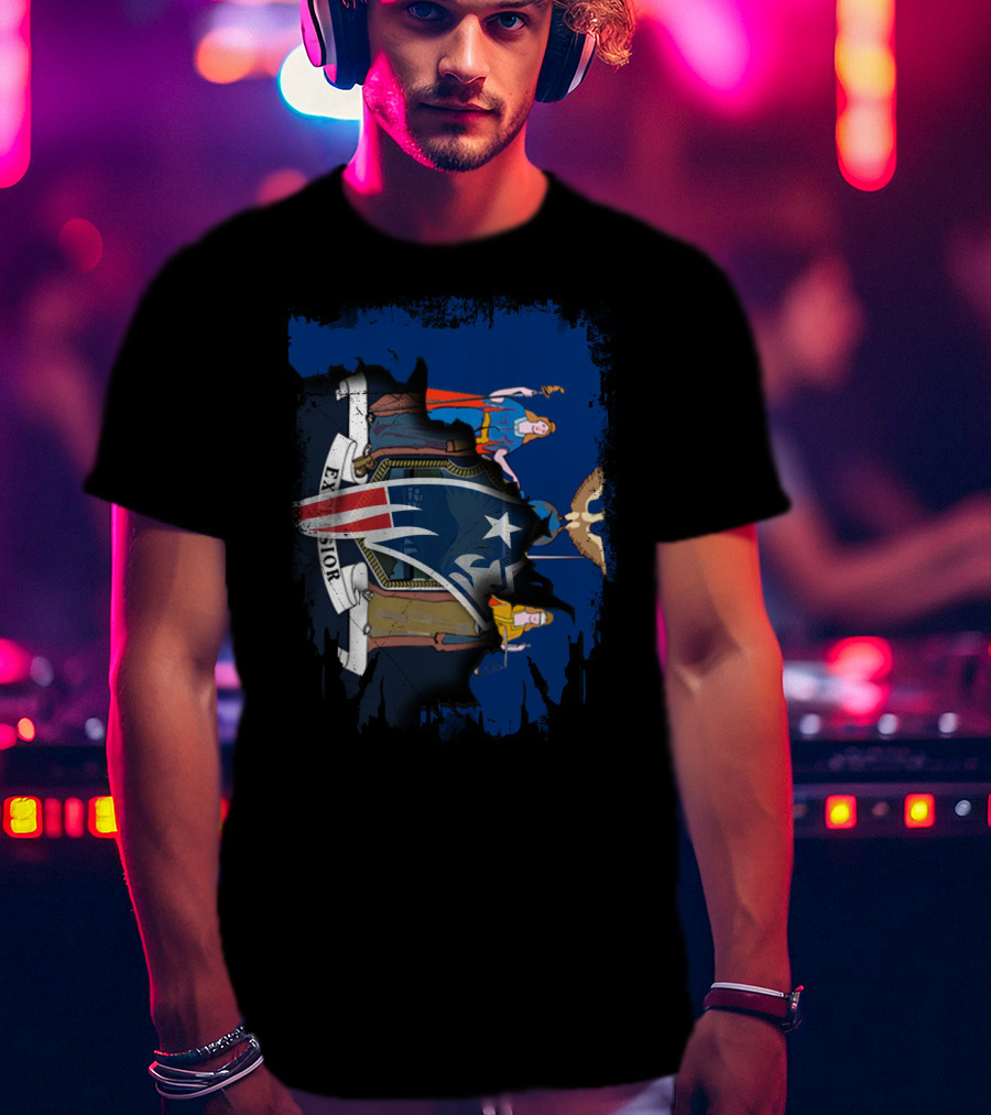 New York Excelsior New England Patriots Collaboration T-Shirt