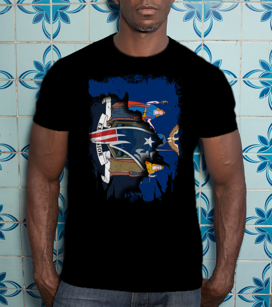New York Excelsior New England Patriots Collaboration T-Shirt