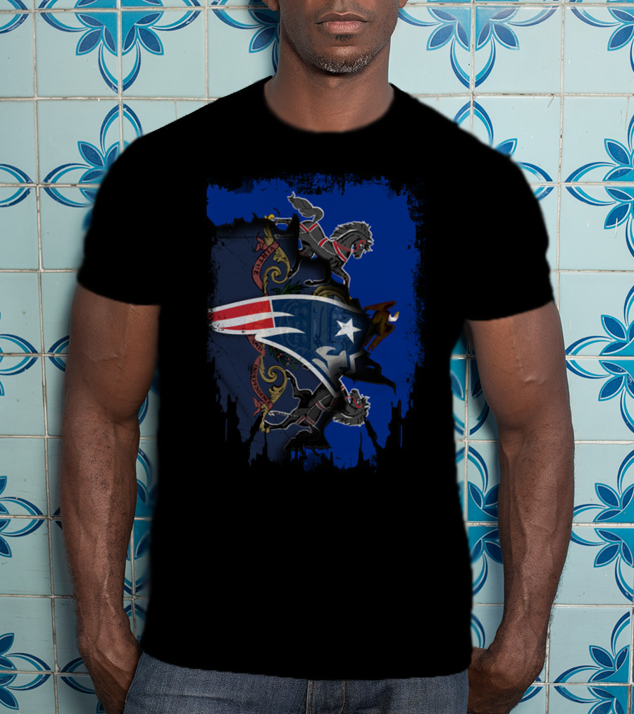 Together Pennsylvania Patriots Emblem With State Crest And Lions T-Shirt