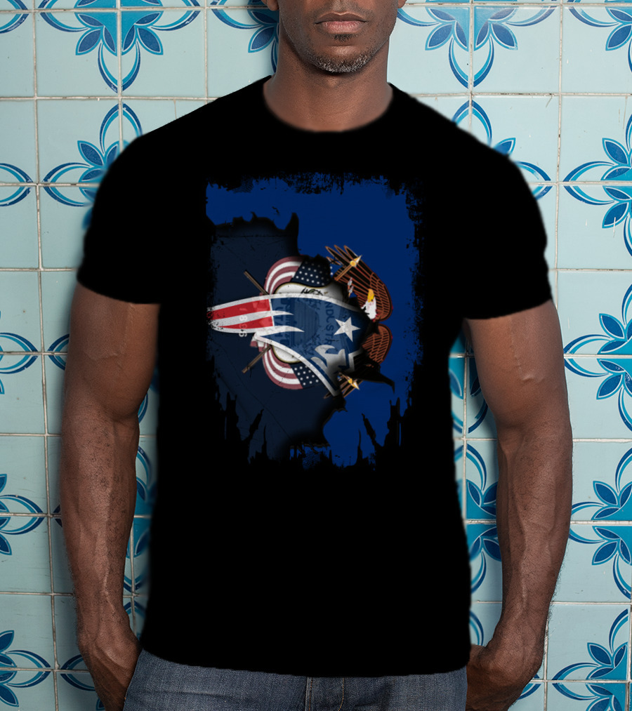 Patriotic Together Utah With American Flags And Eagle T-Shirt
