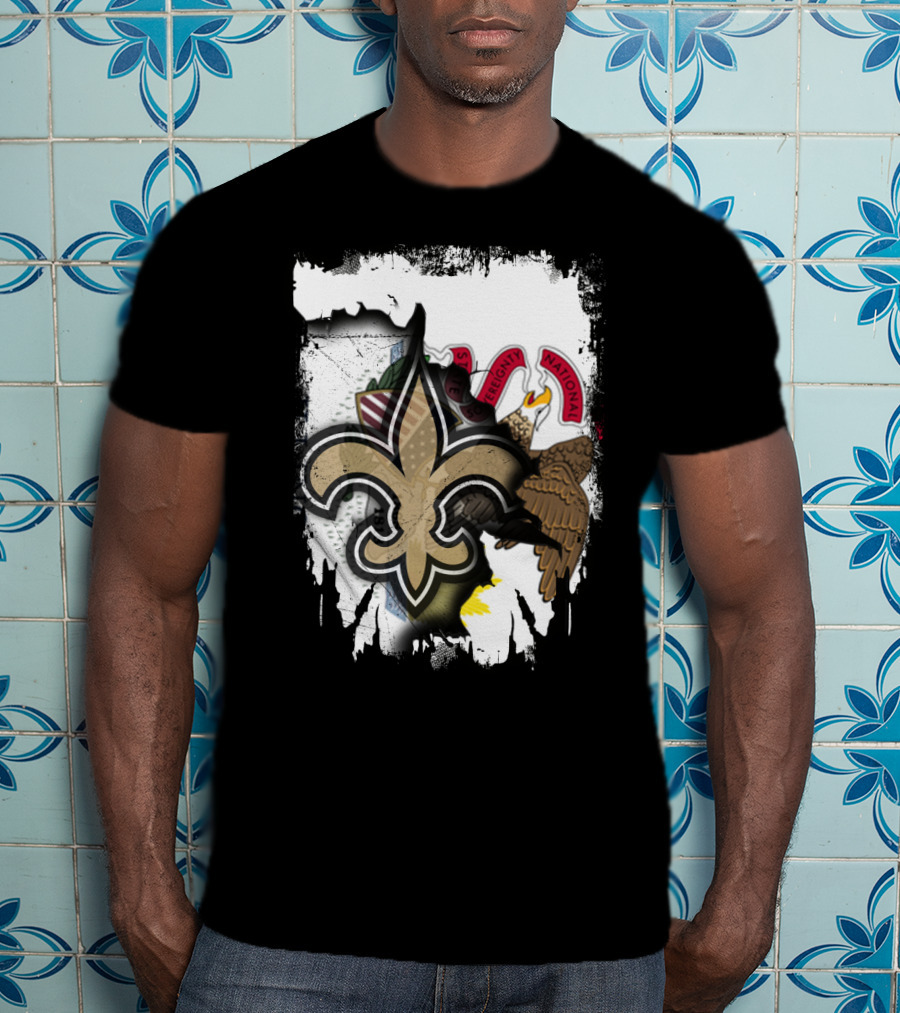 Illinois Together Fleur-de-Lis Saints T-Shirt