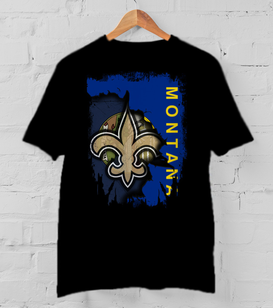 Montana Fleur-de-Lis Football Unity T-Shirt