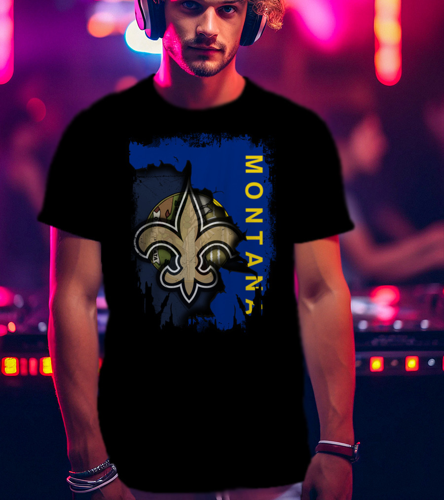 Montana Fleur-de-Lis Football Unity T-Shirt
