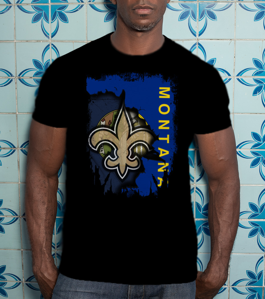 Montana Fleur-de-Lis Football Unity T-Shirt