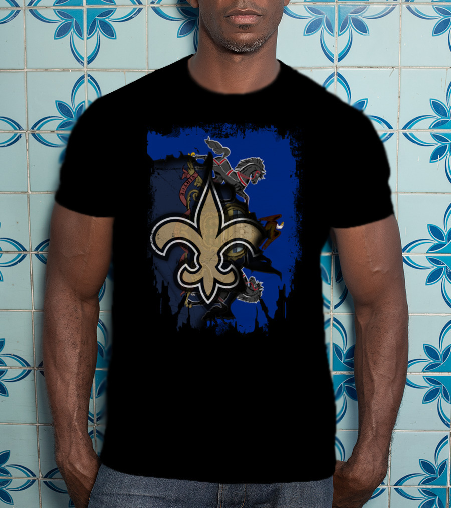 Pennsylvania Pride With Fleur-de-Lis And Battle Horses T-Shirt