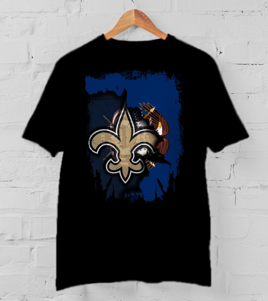 Utah Saints Fleur-de-Lis And Flag Unity T-Shirt