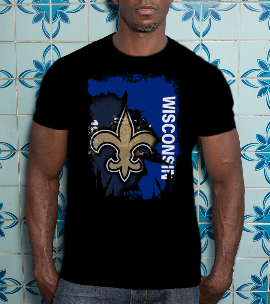 Wisconsin Saints Fleur-de-Lis Collaboration T-Shirt