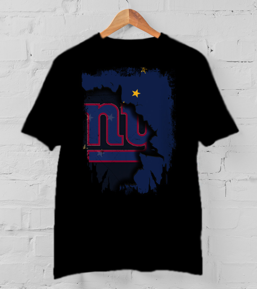 Alaska Together With New York Giants Star T-Shirt
