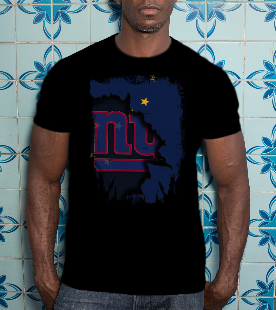 Alaska Together With New York Giants Star T-Shirt