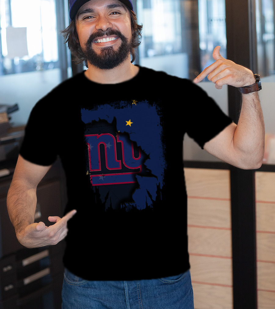 Alaska Together With New York Giants Star T-Shirt