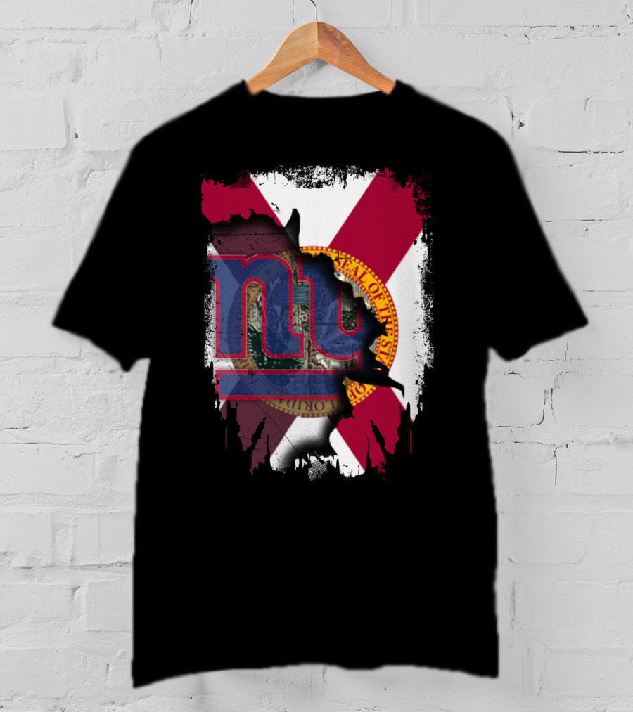 Florida State Flag Meets Giants NFL Team T-Shirt