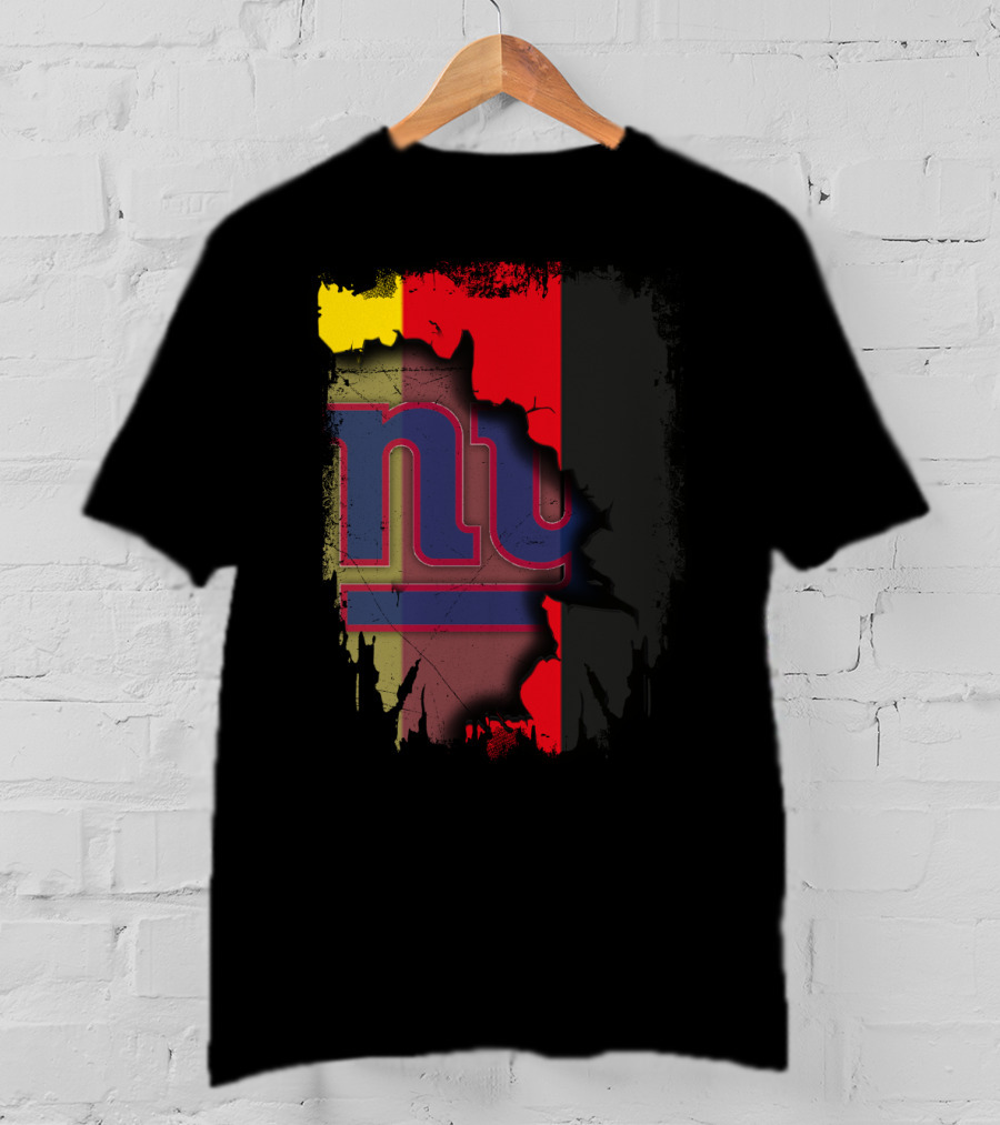 Together Germany New York Giants Flag Background T-Shirt