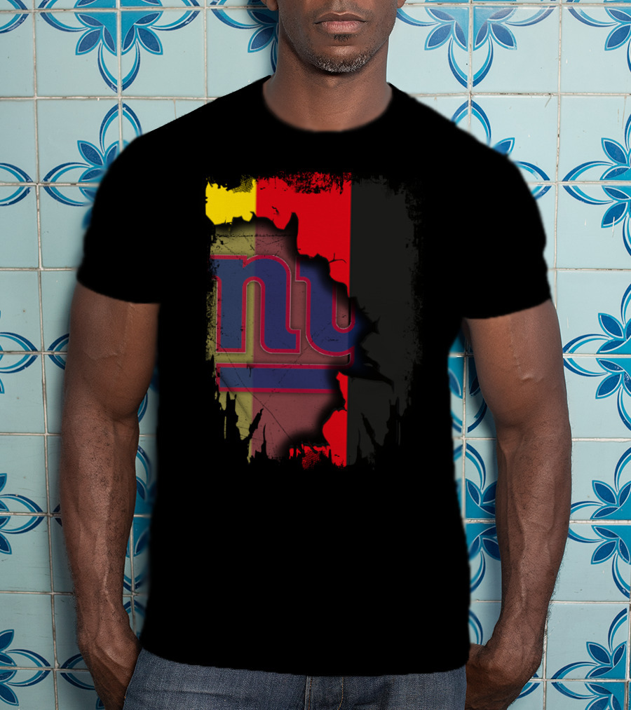 Together Germany New York Giants Flag Background T-Shirt