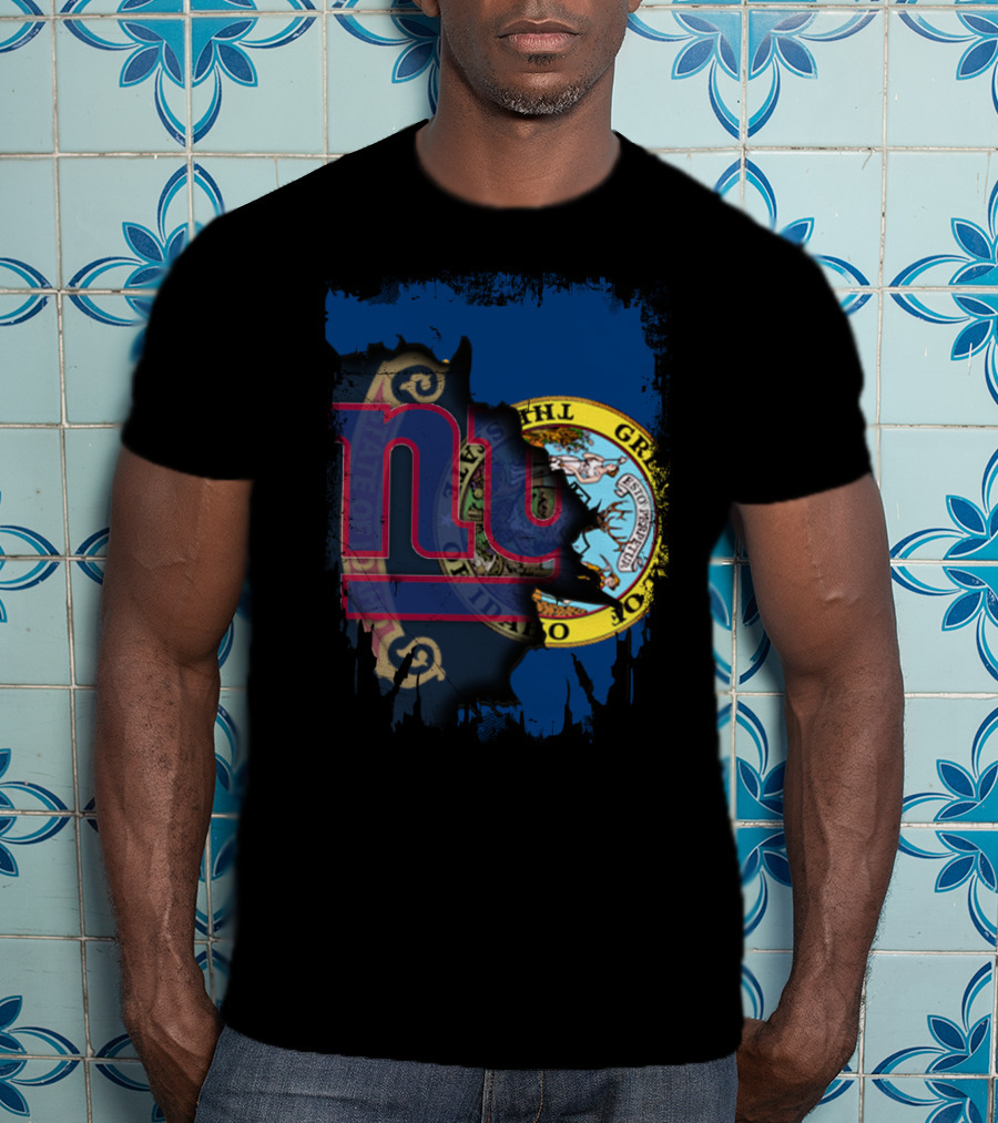 Together Idaho State Seal And New York Giants T-Shirt