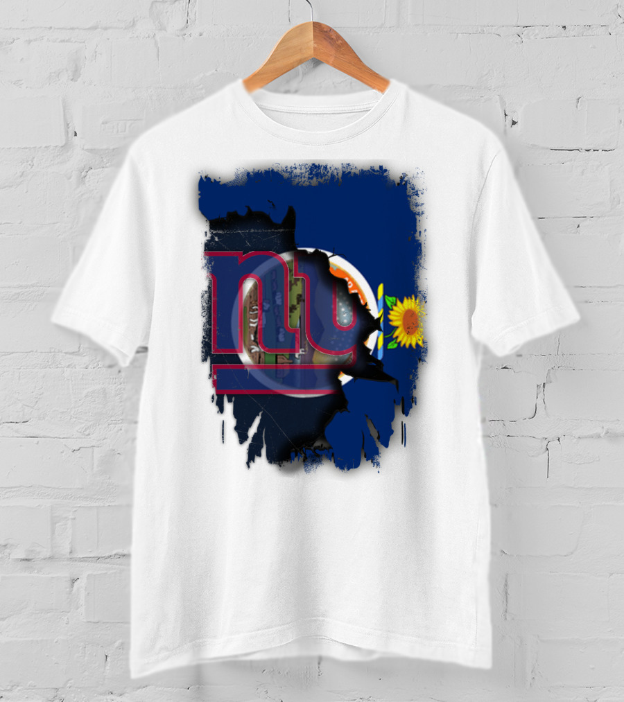 Kansas Sunflower And Giants Collaboration T-Shirt