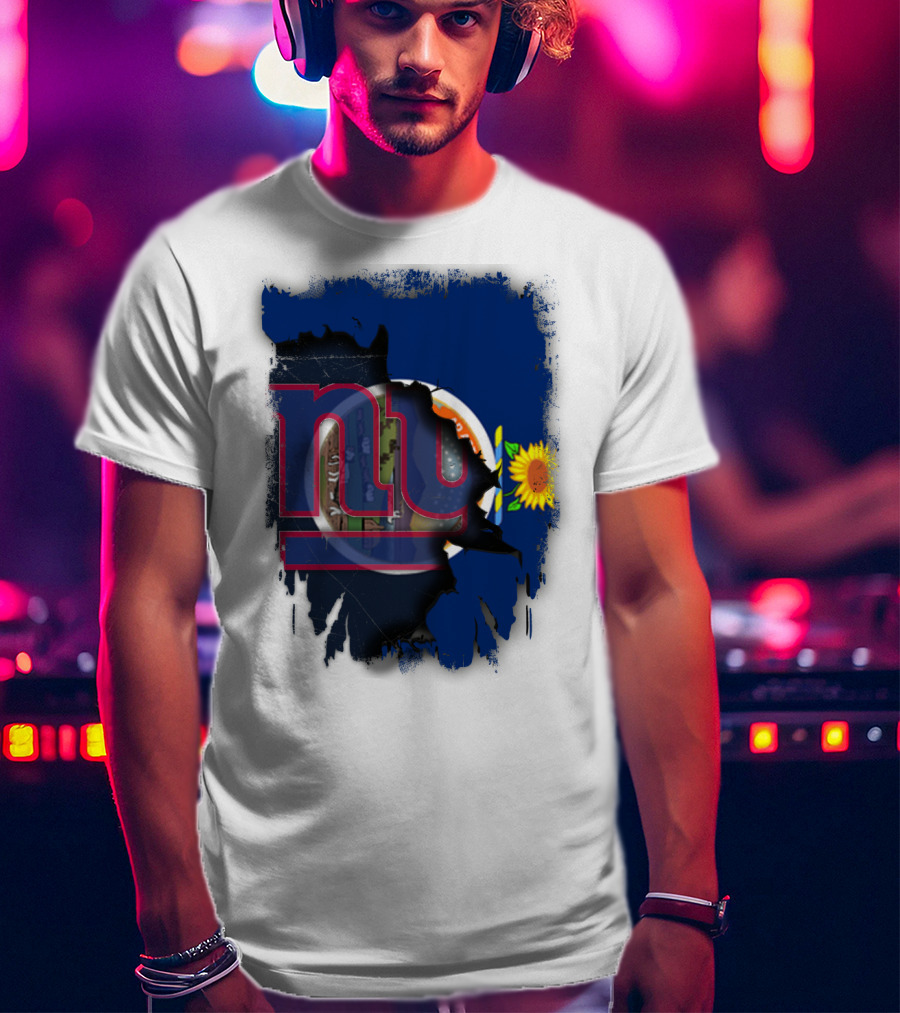 Kansas Sunflower And Giants Collaboration T-Shirt