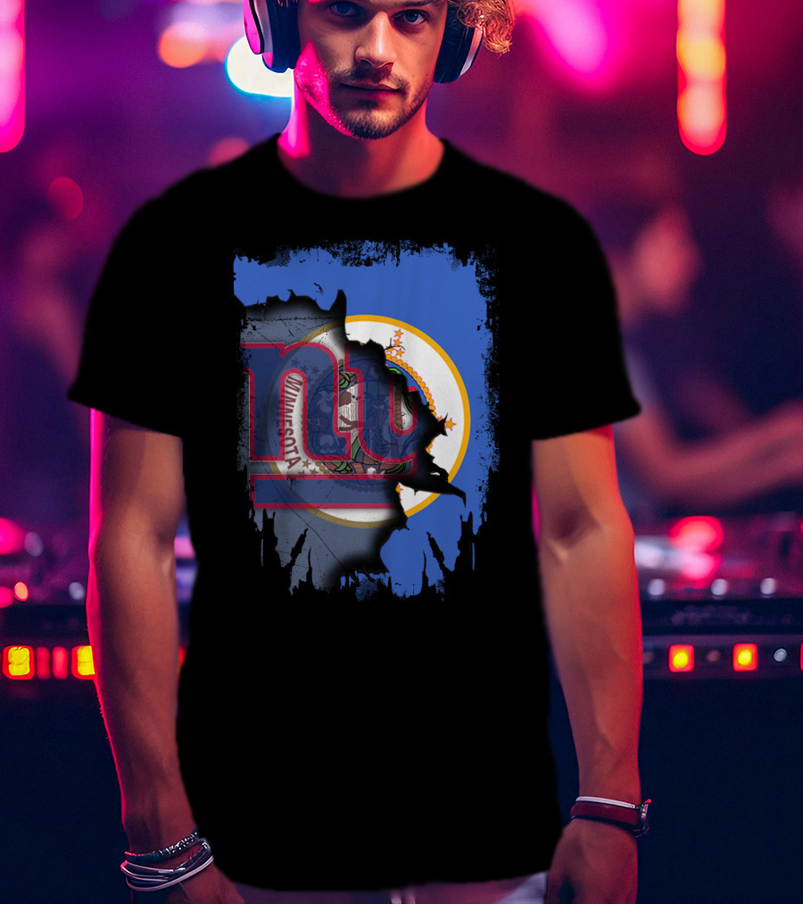 Together Minnesota New York Giants Collaboration T-Shirt