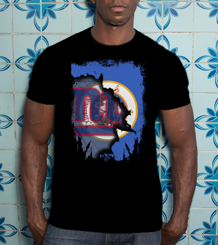 Together Minnesota New York Giants Collaboration T-Shirt