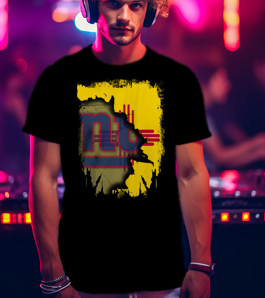 New Mexico Together With Giants Zia Symbol And Vintage NY Giants T-Shirt